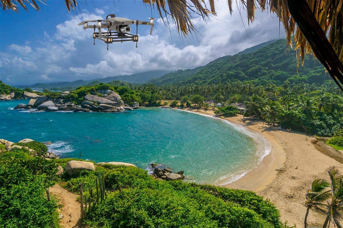 D80 autonomous drone dock for park inspection in Colombia￼