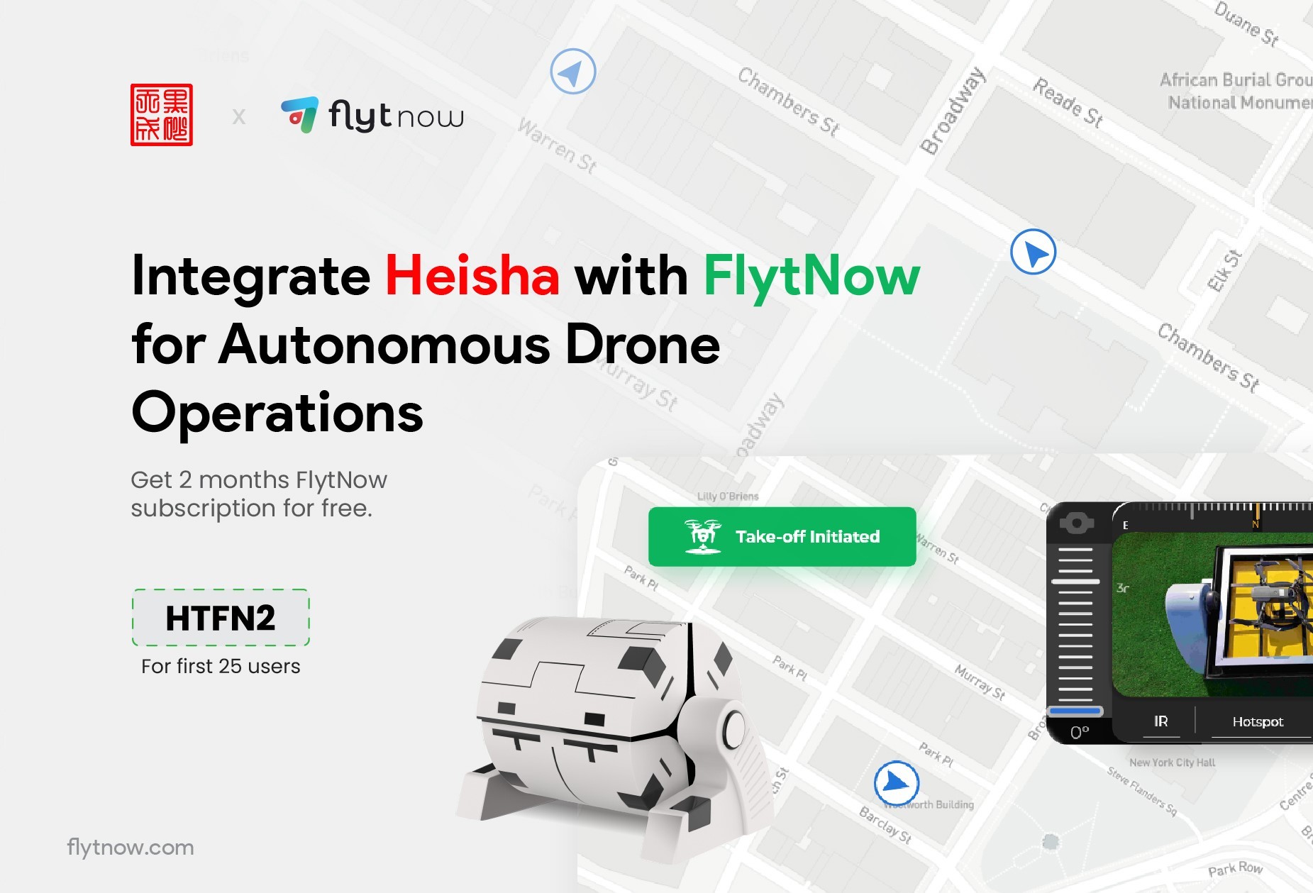 FlytBase and Heisha reached a strategic cooperation for the automated drone solution
