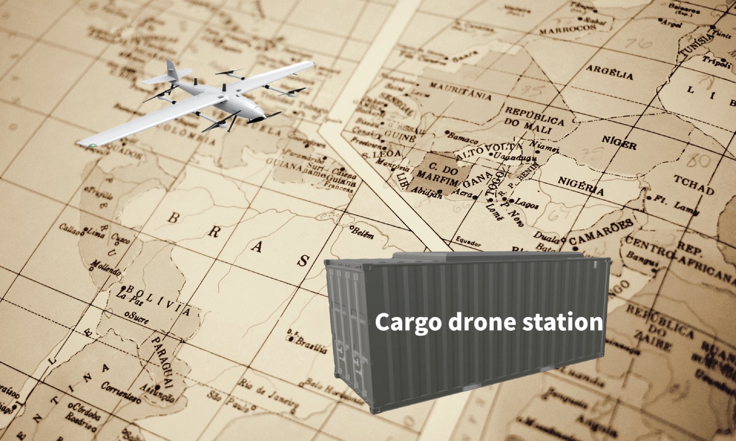 HEISHA and SF Express developed the L200 VTOL cargo drone docking solution￼