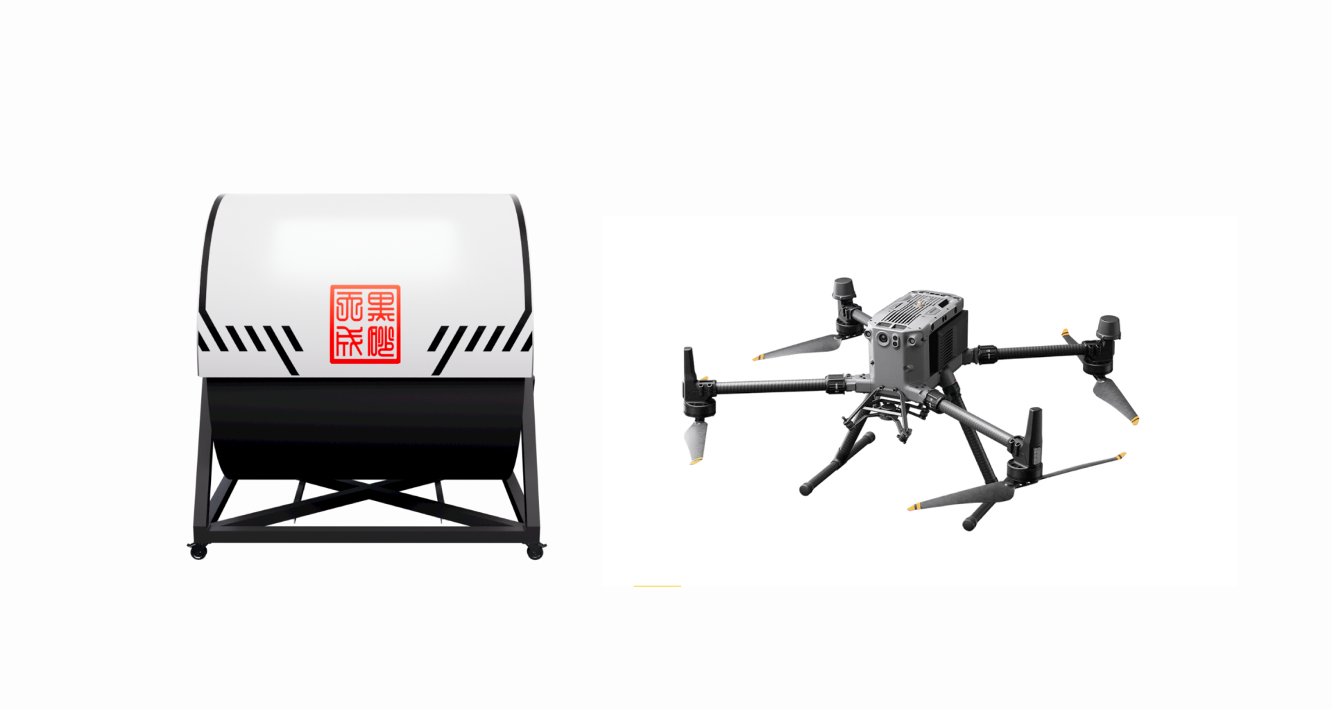 HEISHA drone dock is compatible with DJI M350