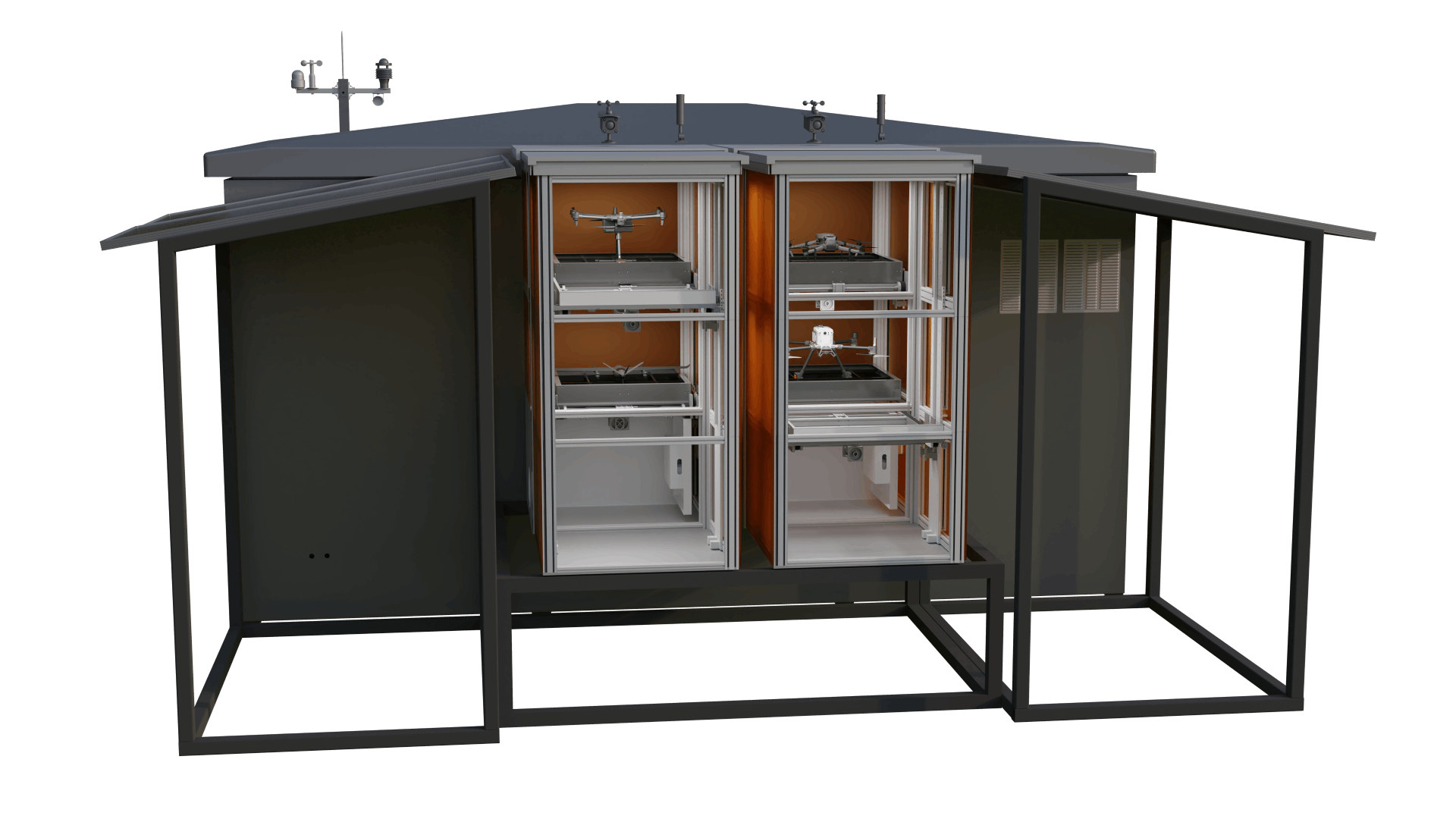 Details of DPort multi-drone docking airport