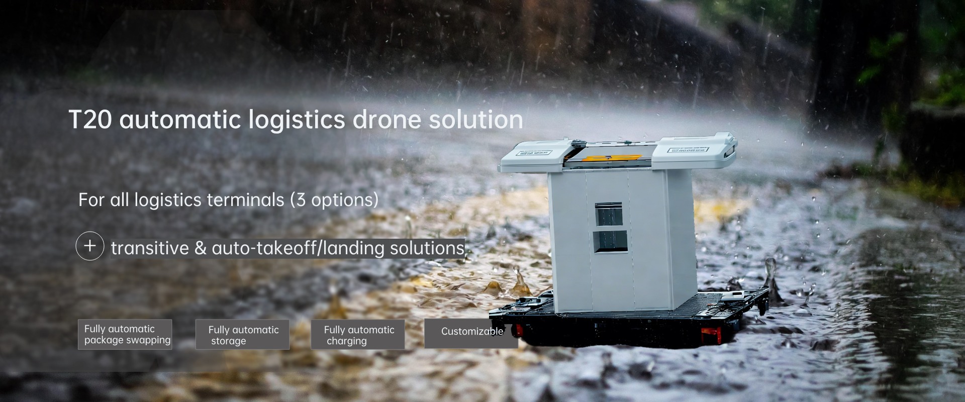 T20 Smart Drone Delivery Terminal: Next-Gen Contactless Logistics & Food Storage Solution